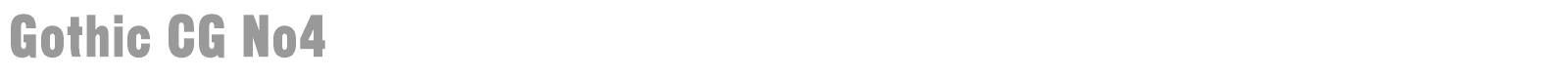 Gothic CG No4 font preview